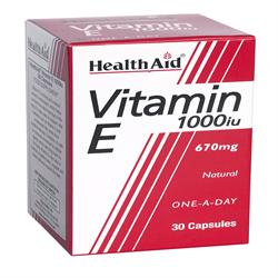 Vitamin E 1000iu Natural Capsules 30's - Greenlands Health Store