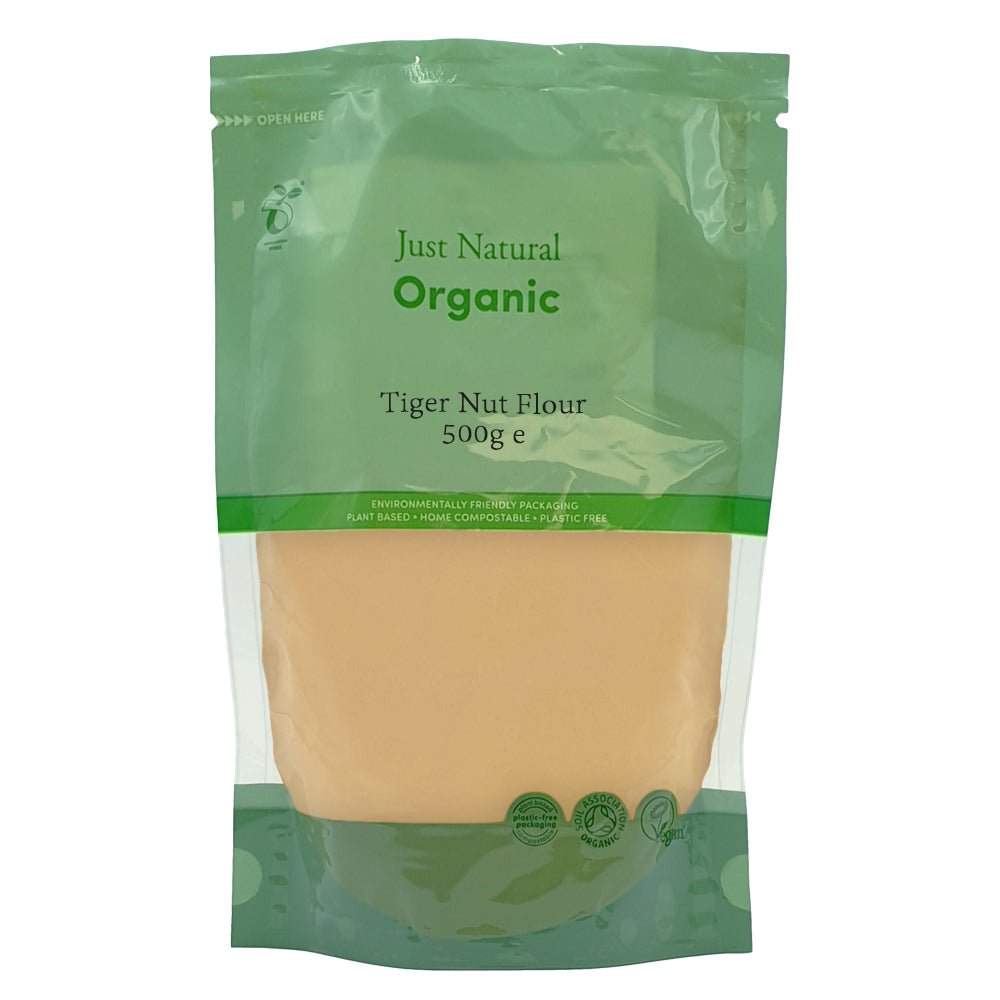 Organic Tiger Nut Flour Raw - Fine 500g - Greenlands Health Store