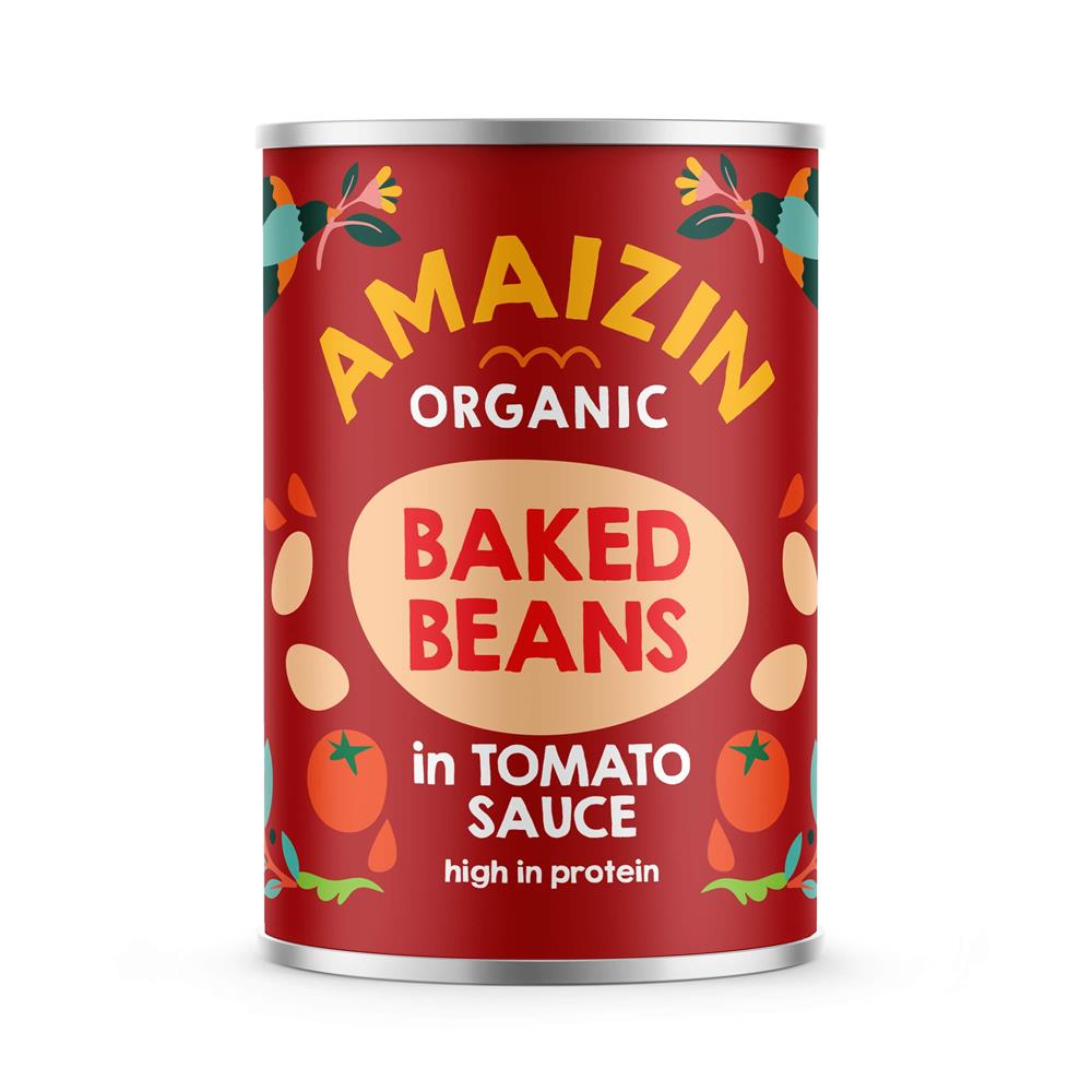 Amaizin Organic Baked Beans 400g - Greenlands Health Store