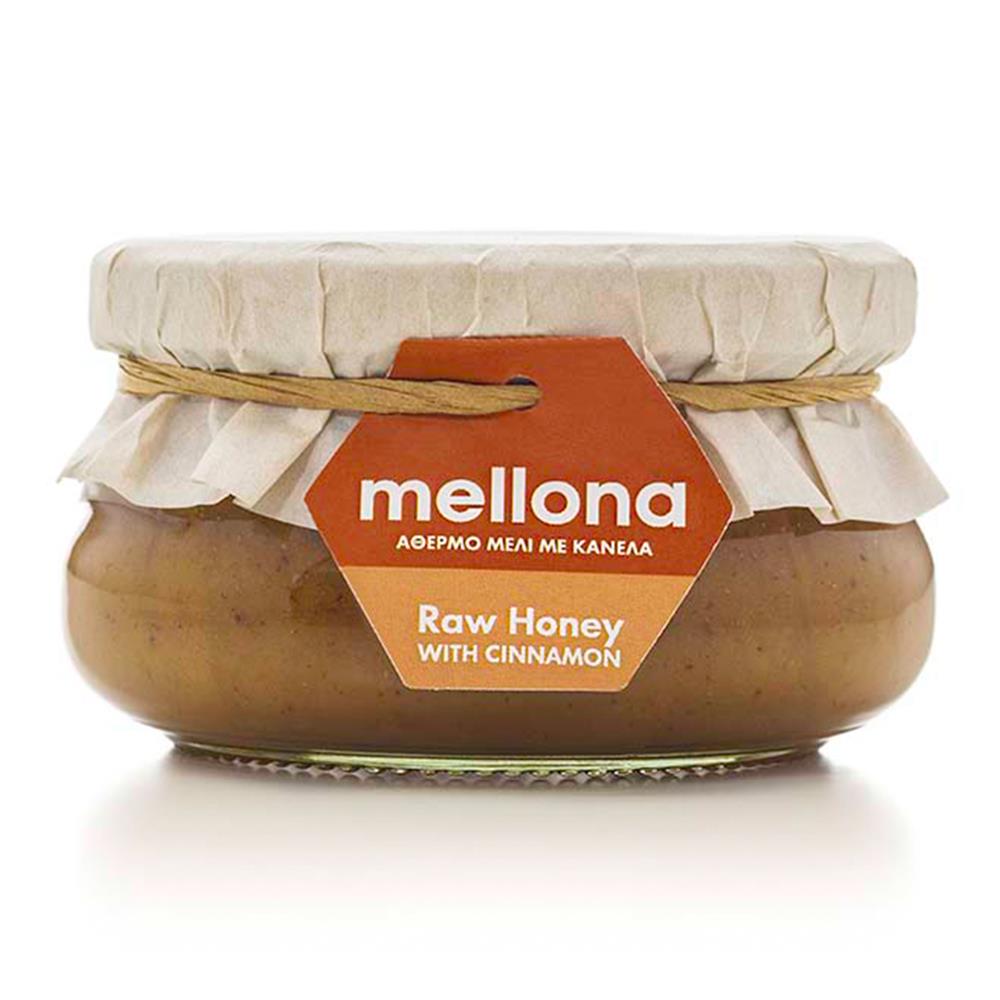 Mellona Cypriot Raw Honey with Cinnamon 230g - Greenlands Health Store