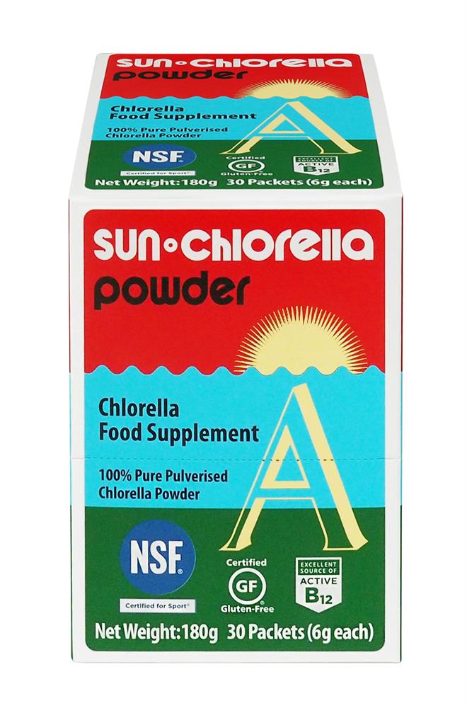 Sun Chlorella A Powder - box of 30 x 6g sachets - Greenlands Health Store