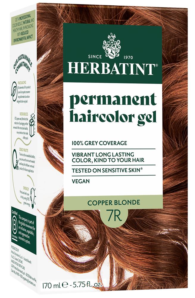Copper Blonde Ammonia Free hair Colour 7R 170ml - Greenlands Health Store