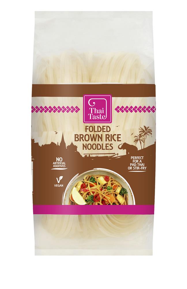 Thai Taste Brown Rice Folded Noodles 200g - Greenlands Health Store