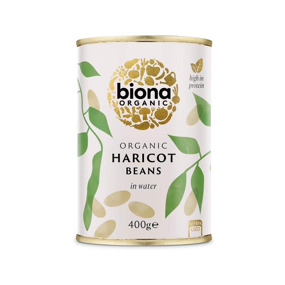 Organic Haricot Beans 400g - Greenlands Health Store