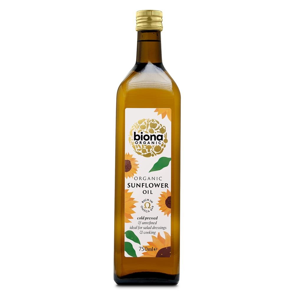 Biona Organic Sunflower Oil Cold Pressed 750ml - Greenlands Health Store