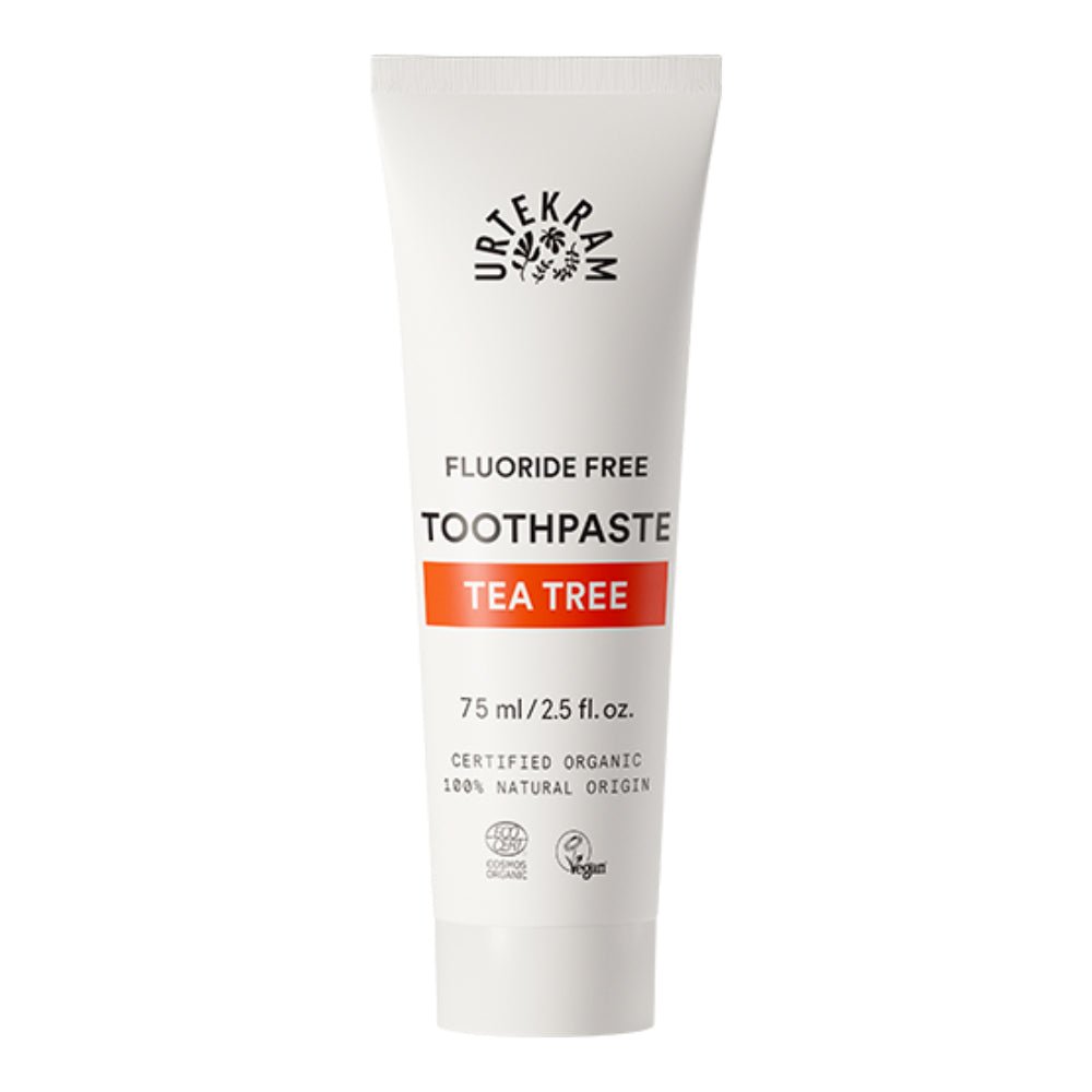 Urtekram Organic Tea Tree Toothpaste 75ml - Greenlands Health Store