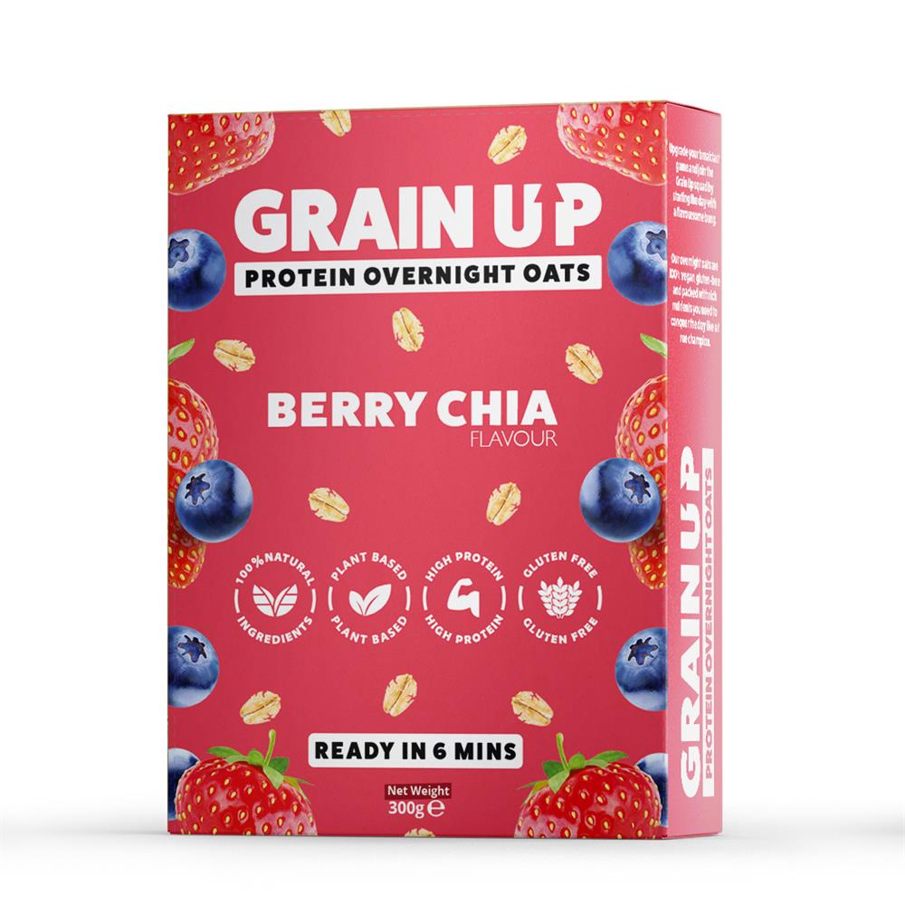 Grain UP Overnight Oats - Berry Chia 300g - Greenlands Health Store
