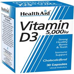 Vitamin D3 5000iu - 30 Vegicaps - Greenlands Health Store