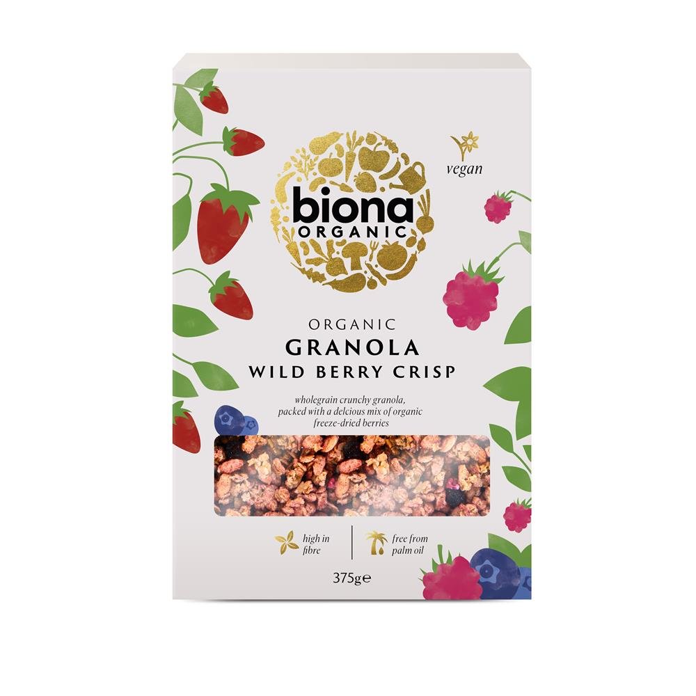 Organic Wild Berry Granola 375g - Greenlands Health Store