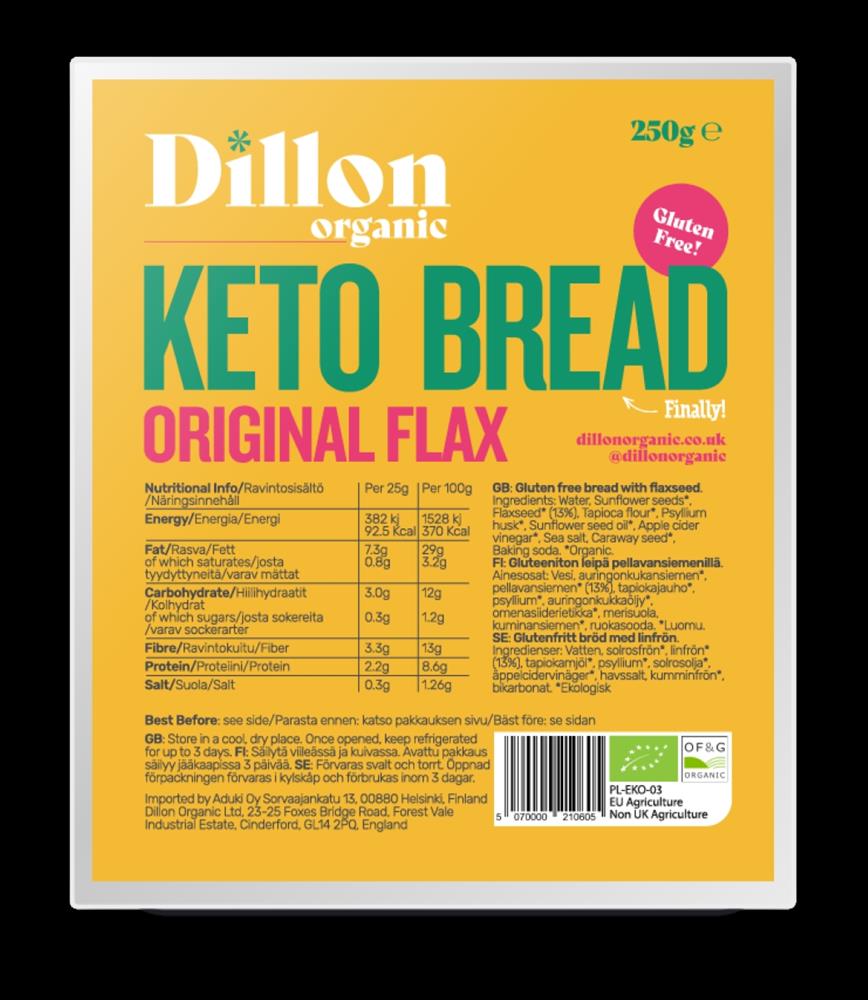 Original Flax Keto Bread 250g - Greenlands Health Store