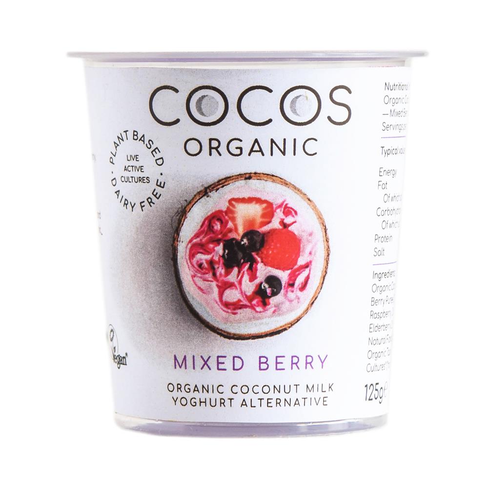 Organic Mixed Berry Coconut Milk Yoghurt Alternative 125g - Greenlands Health Store