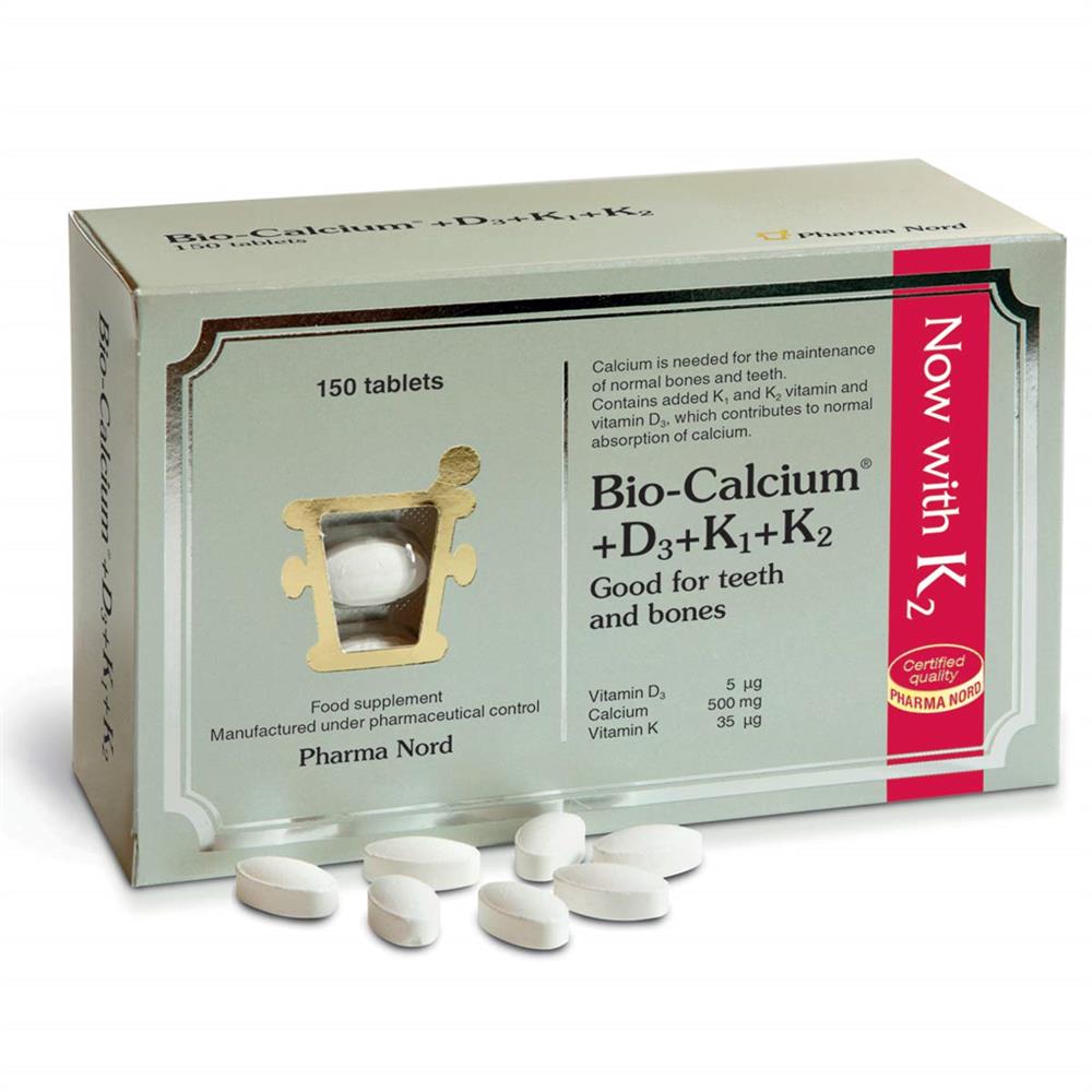 Bio - Calcium+D3+K1+K2 150 Tablets - Greenlands Health Store