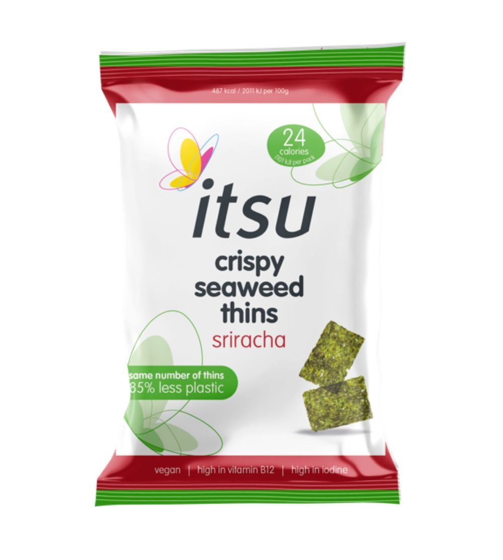 Sriracha Crispy Seaweed Thins 5g - Greenlands Health Store