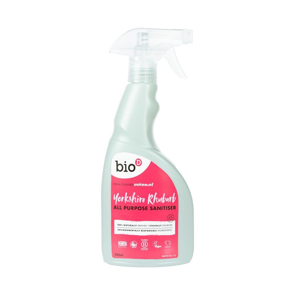 Bio - D Yorkshire Rhubarb All Purpose Sanitiser 500ml - Greenlands Health Store