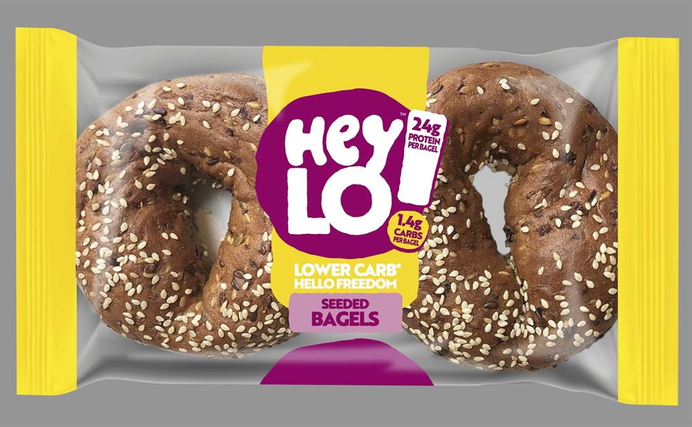 Bakery Fresh Seeded Low Carb Bagels Pack of 2 x 75g - Greenlands Health Store
