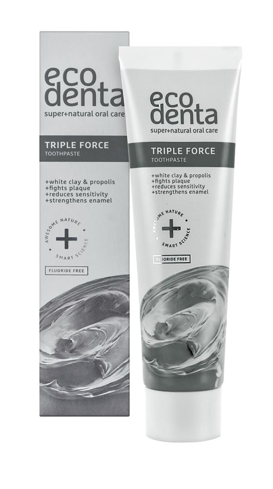 Ecodenta tripple force toothpaste 100 ml - Greenlands Health Store
