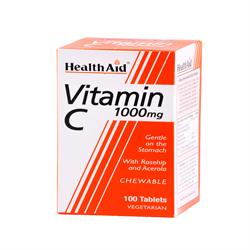 Vitamin C 1000mg - Chewable (Orange Flavour) Tablets 100's - Greenlands Health Store