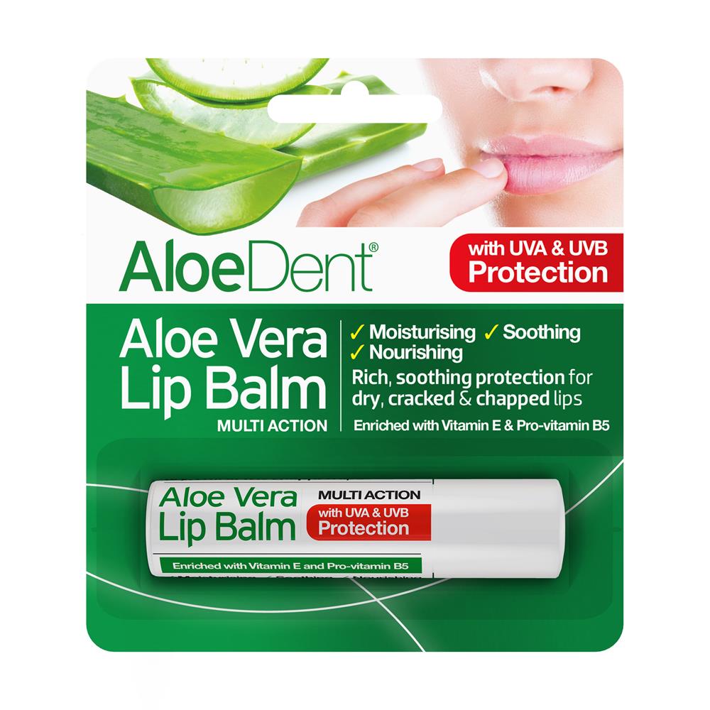 Aloe Vera Lip Balm with Tea Tree & Lysine 4g - Greenlands Health Store