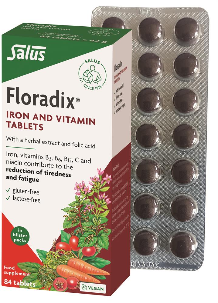 Floradix Iron - 84 tabs - Greenlands Health Store