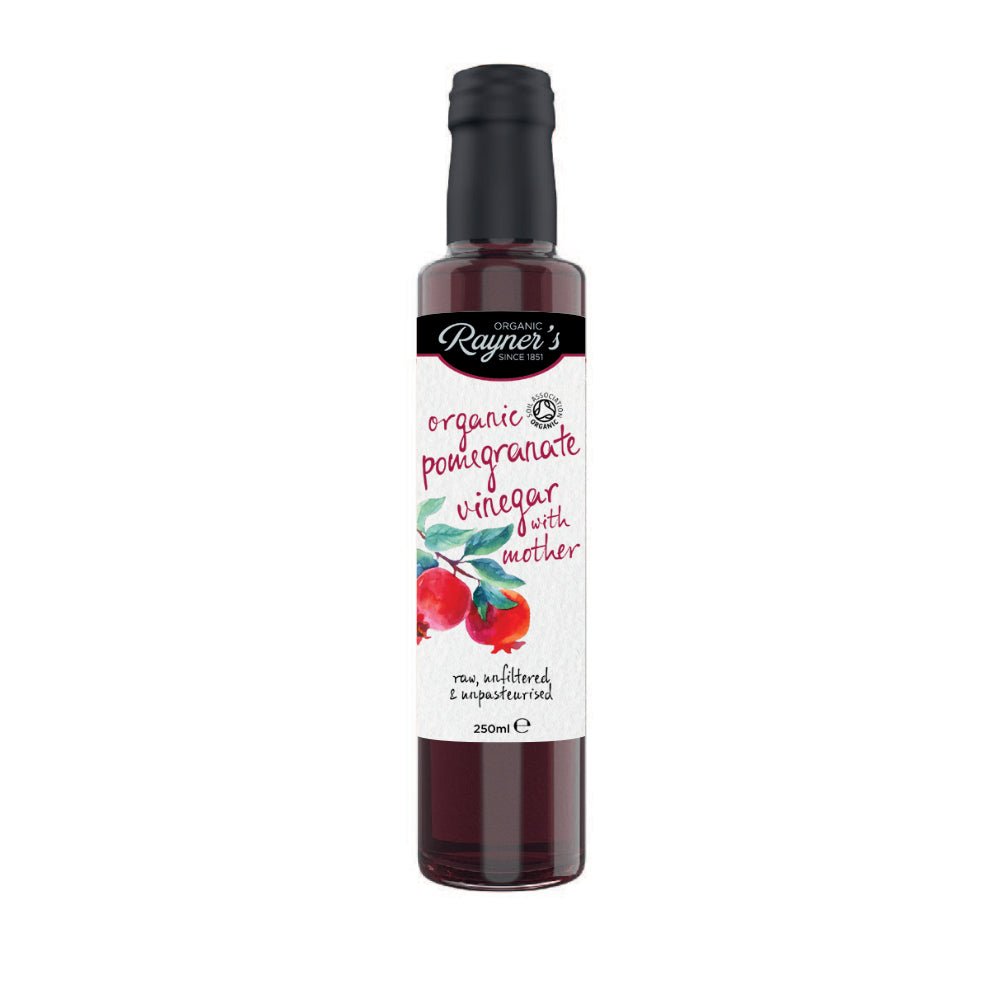 Organic Pomegranate Vinegar with Mother 250ml - Greenlands Health Store