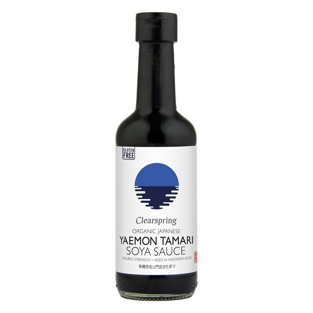 Organic Japanese Yaemon Tamari Soya Sauce - Double Strength 250ml - Greenlands Health Store