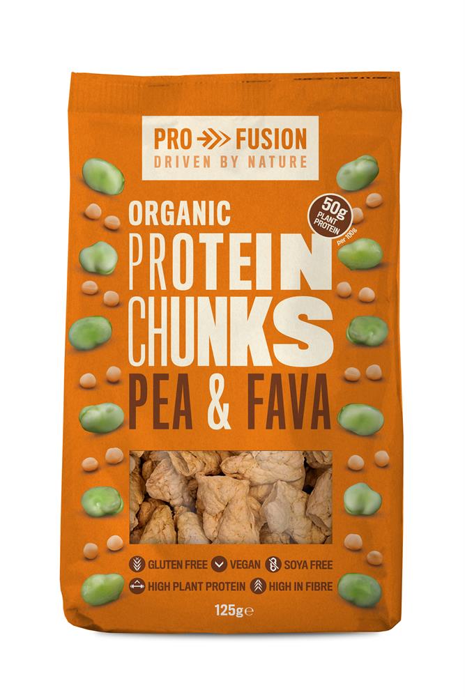 Organic Protein Chunks - Pea & Fava 125g - Greenlands Health Store