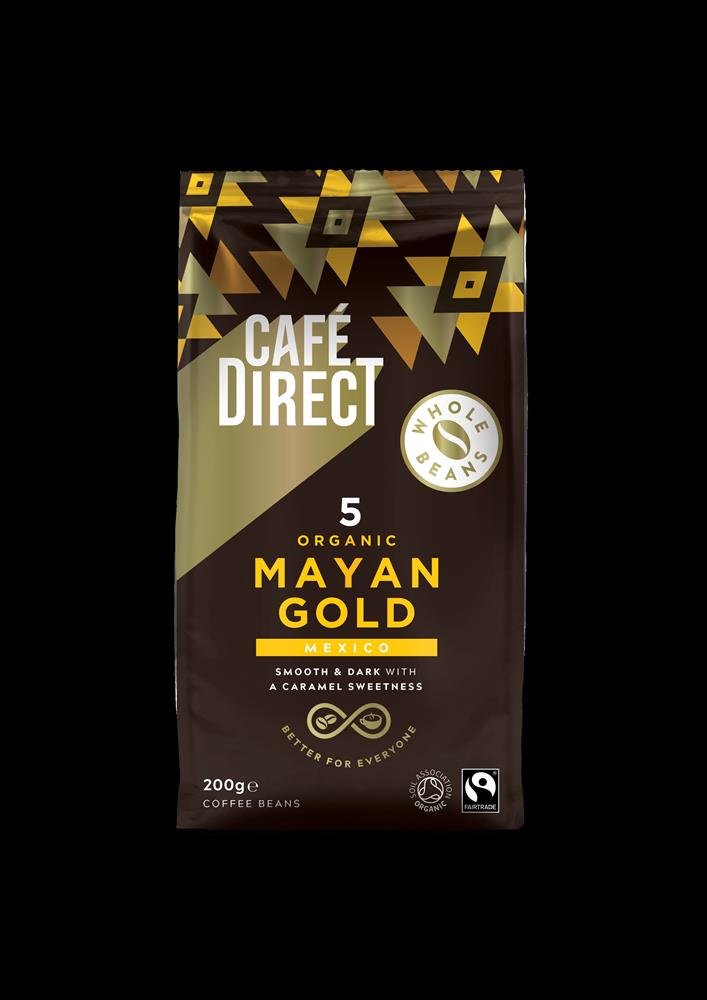 FT Whole Bean Mayan Gold Organic Coffee 200g - Greenlands Health Store