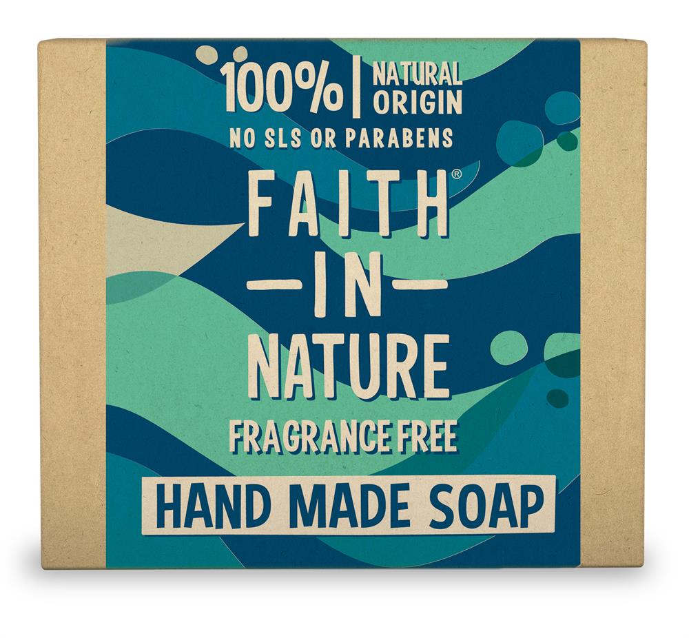 Faith in Nature Fragrance Free Soap 100g - Greenlands Health Store