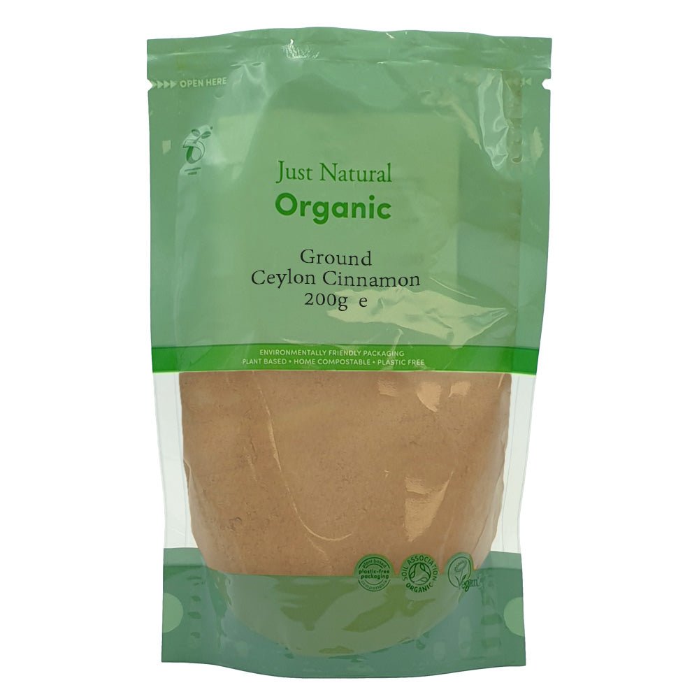 Organic Ground Ceylon Cinnamon 200g - Greenlands Health Store
