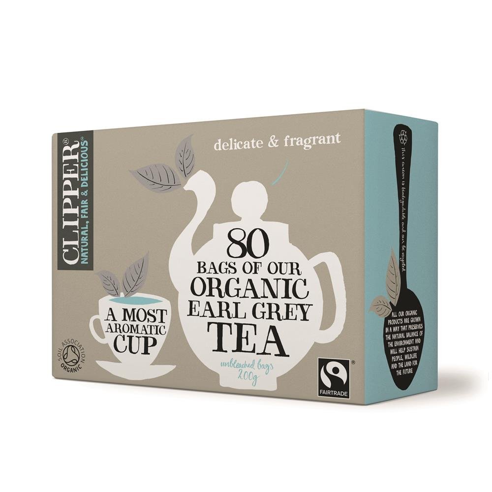 Clipper Fairtrade Organic Earl Grey Tea 80 bags - Greenlands Health Store