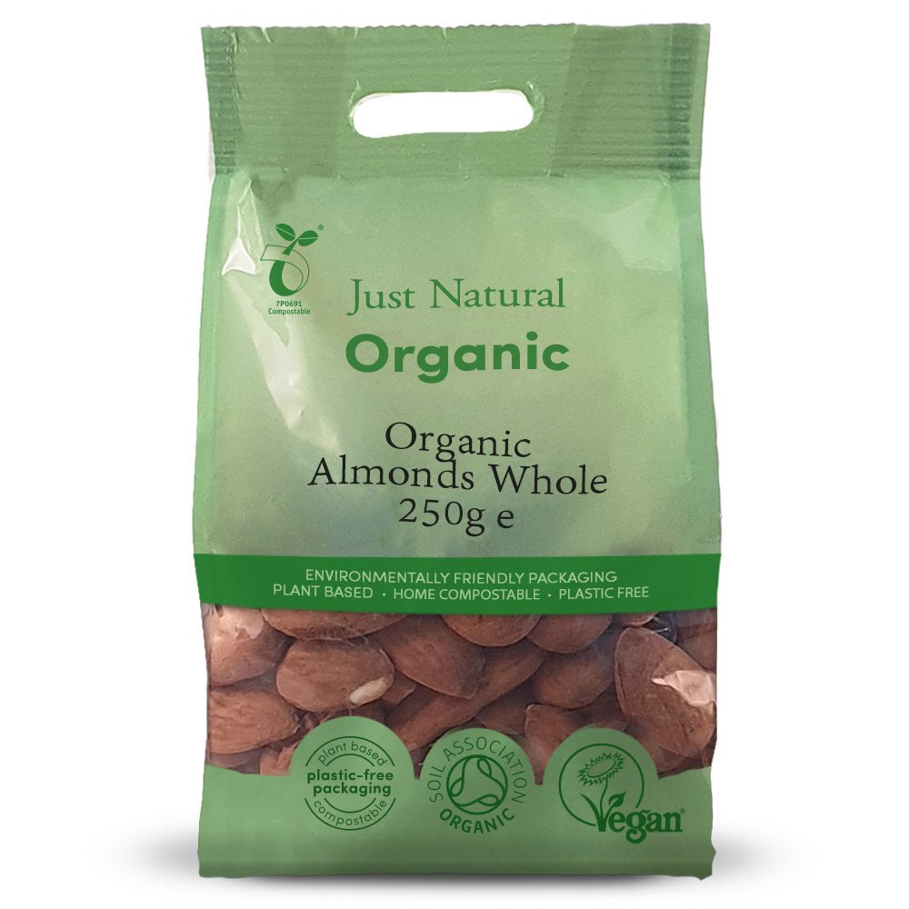 Organic Almonds Whole 250g - Greenlands Health Store