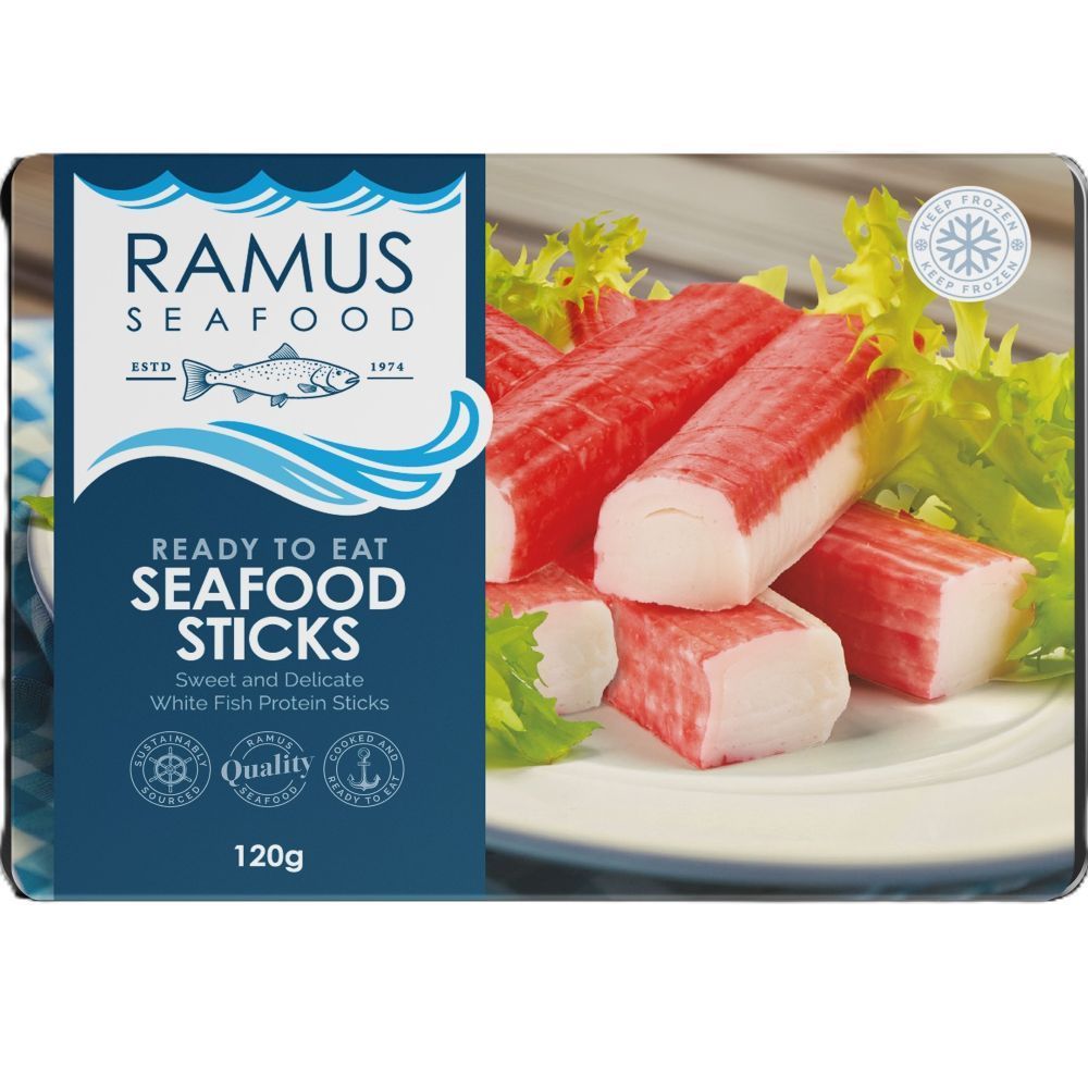 Ramus Seafood Frozen Cooked Ready to Eat Seafood Sticks 120g - Greenlands Health Store