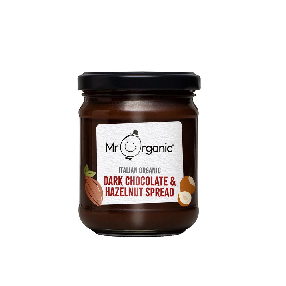 Mr Organic Dark Chocolate & Hazelnut Spread 200g - Greenlands Health Store