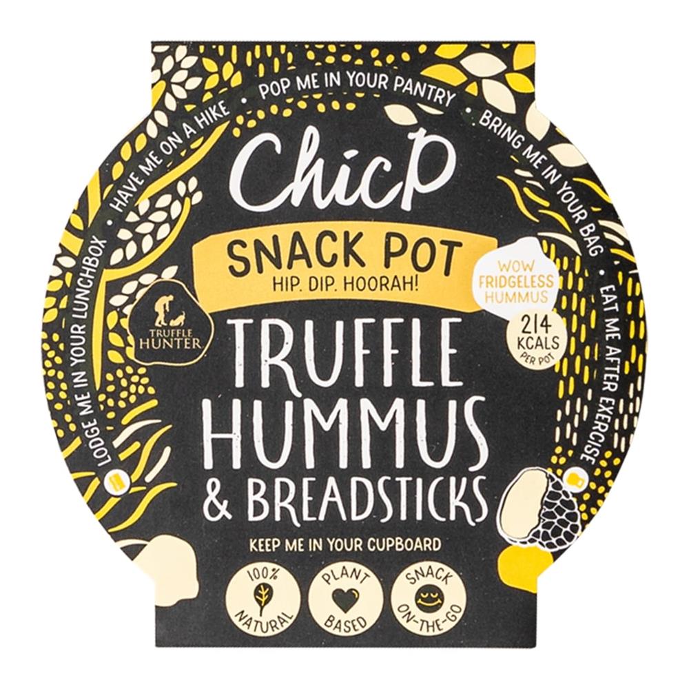 Delicious healthy Truffle hummus & breadstick Snack Pot 70g - Greenlands Health Store
