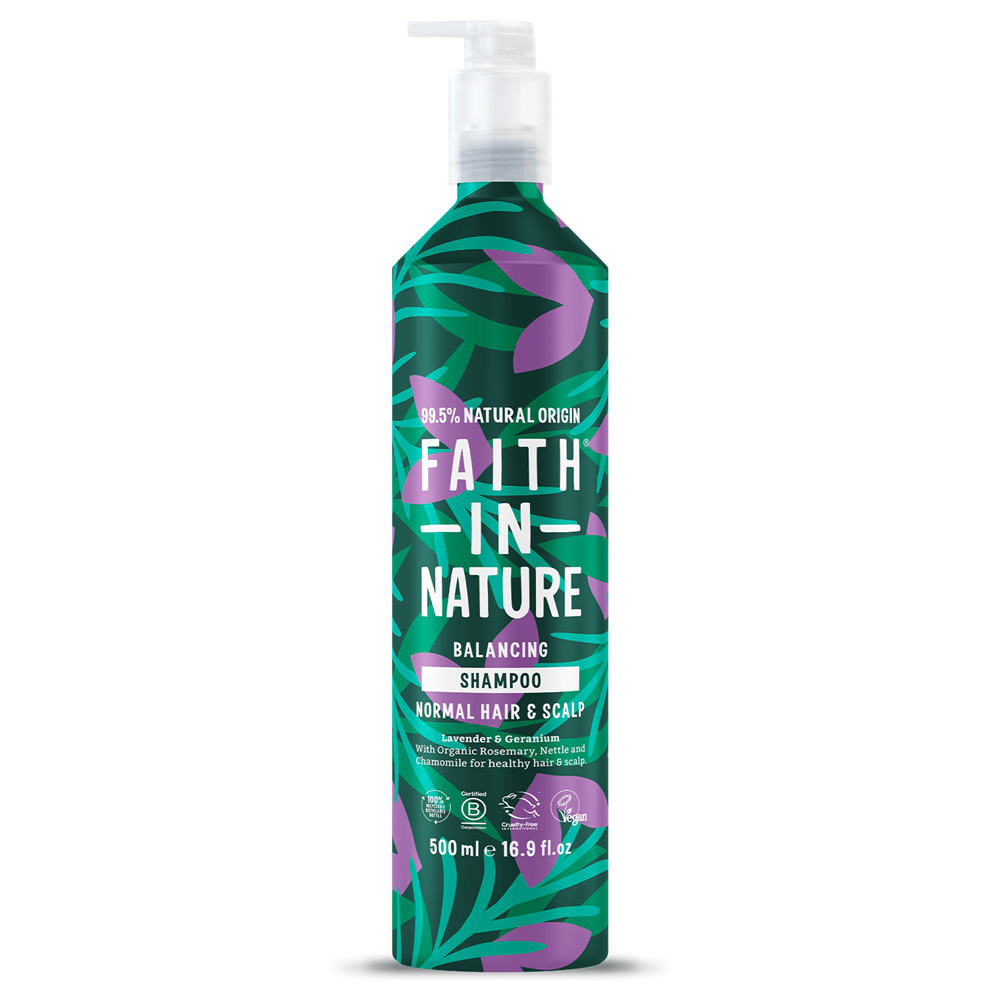 Faith in Nature Lavender & Geranium Shampoo - 500ml Metal - Greenlands Health Store