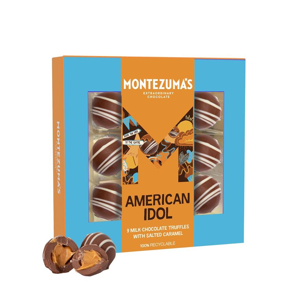 American Idol - 9 Milk Chocolate Truffles with Salted Caramel 120g - Greenlands Health Store