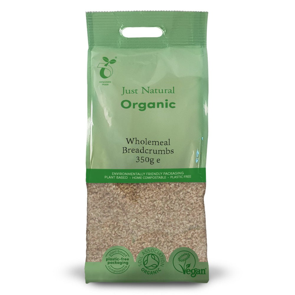 Organic Wholemeal Breadcrumbs 350g - Greenlands Health Store