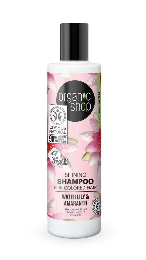 OS Shining Shampoo Coloured Hair WaterLily&Amaranth (280ml) - Greenlands Health Store