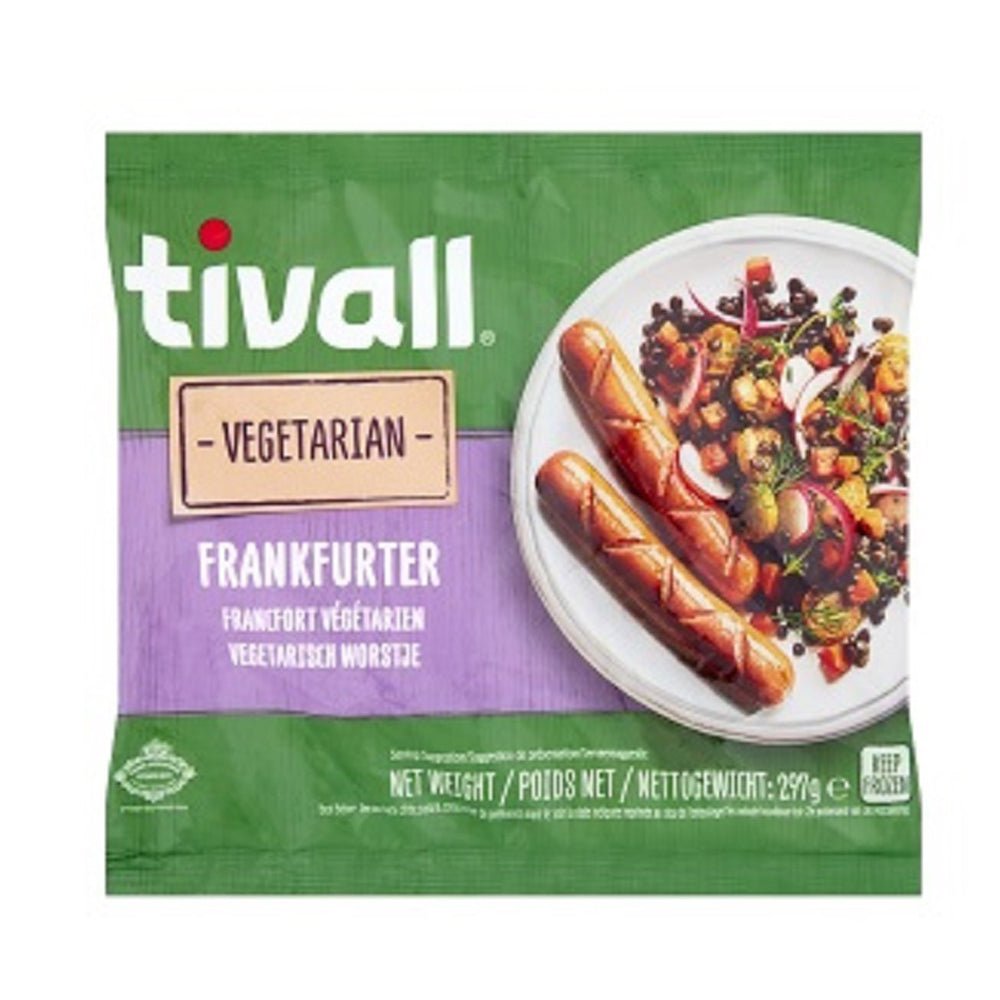 Tivall Vegetarian Frankfurters 297g - Greenlands Health Store