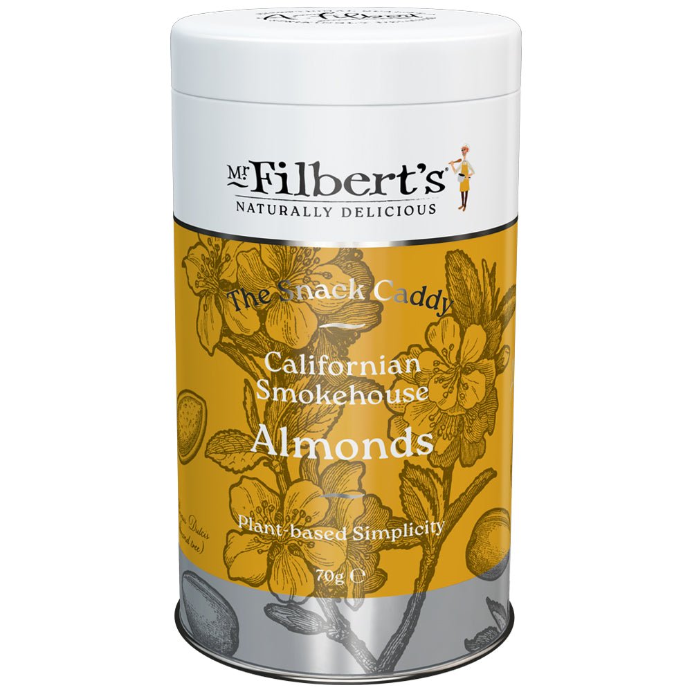 Mr Filberts Californian Smokehouse Almonds Gifting Tin - Small 70g - Greenlands Health Store