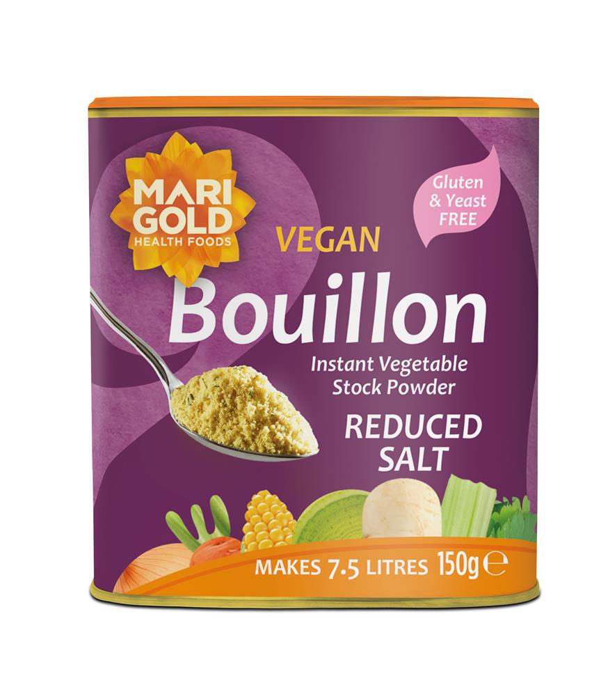 Marigold Less Salt Vegan Bouillon 150g Purple - Greenlands Health Store