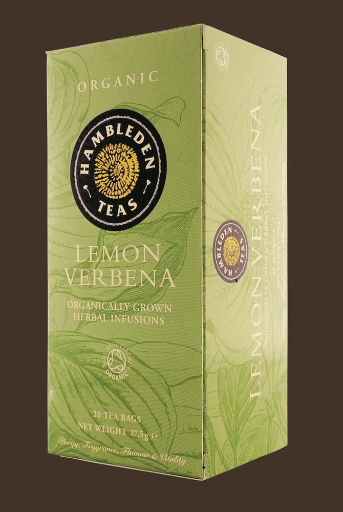 Hambleden Herbs Organic Lemon Verbena teabags - Greenlands Health Store