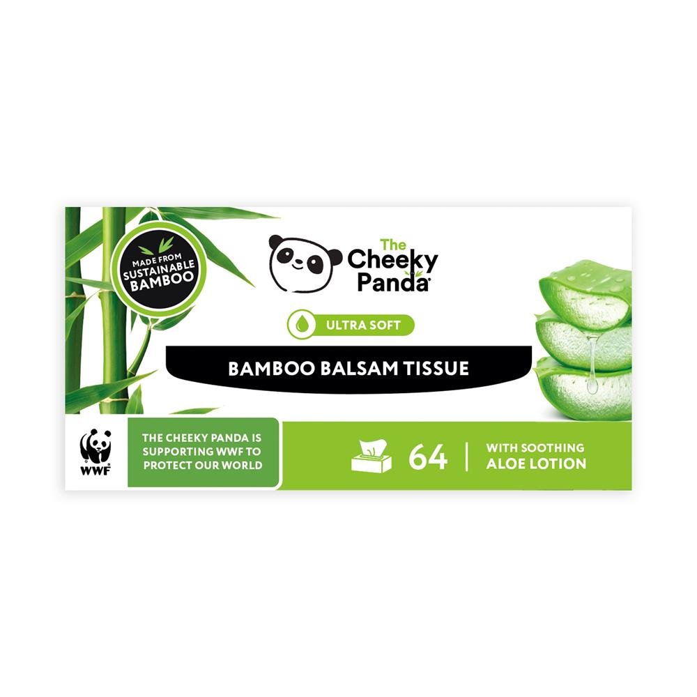 The Cheeky Panda Balsam Bamboo Facial Tissue 64 sheets - Greenlands Health Store