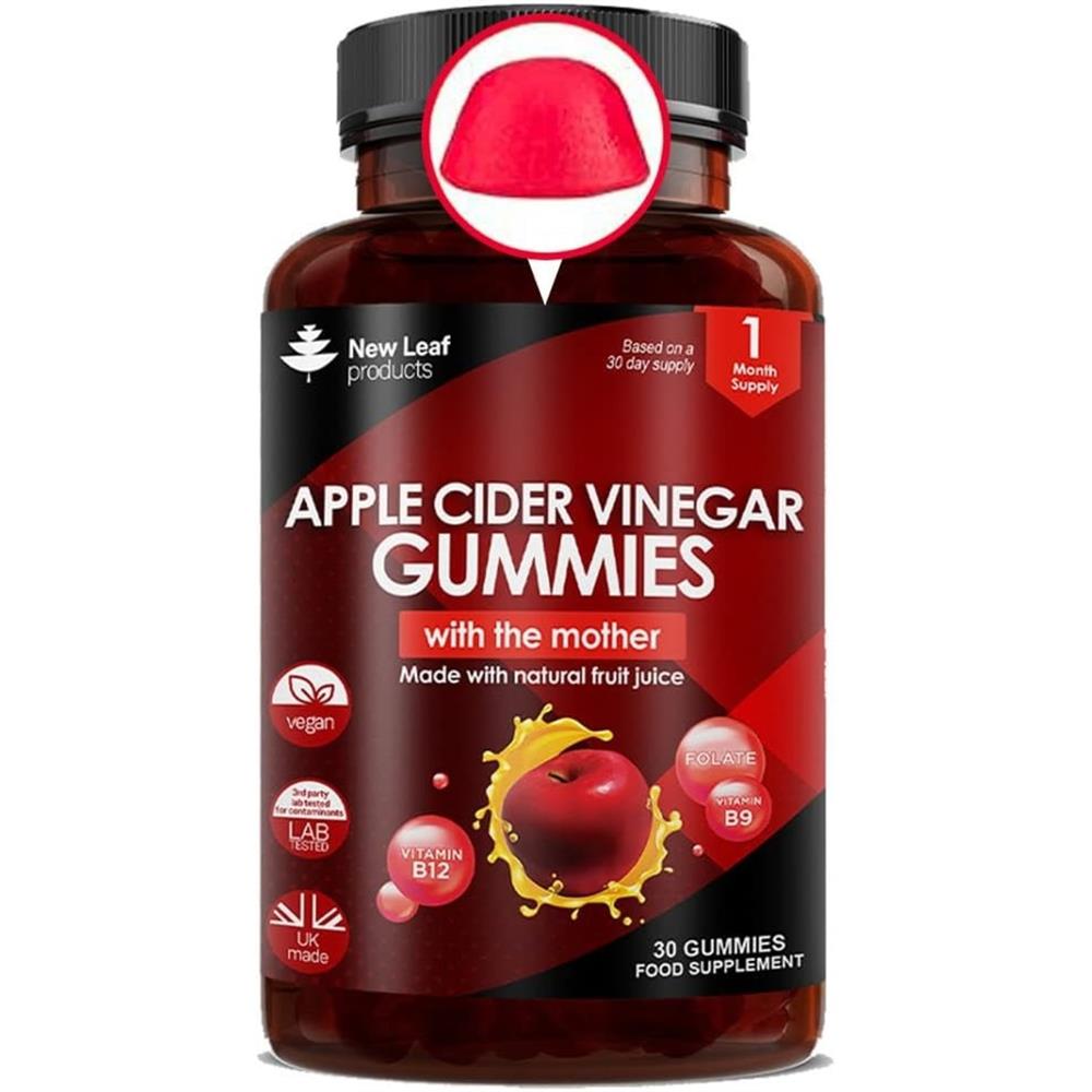 Apple Cider Vinegar Gummy & Folic Acid B12 Recyclable Bottle - Greenlands Health Store