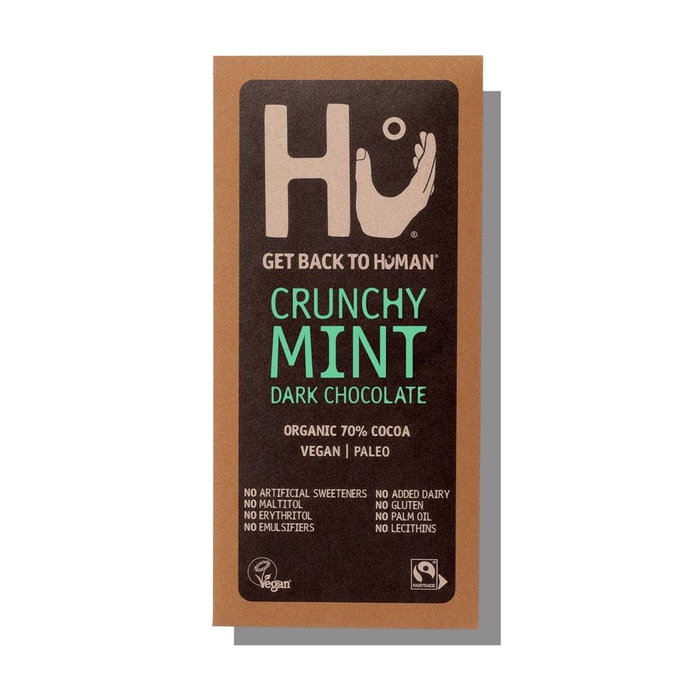 Hu Crunchy Mint Dark Chocolate Bar 60g - Greenlands Health Store