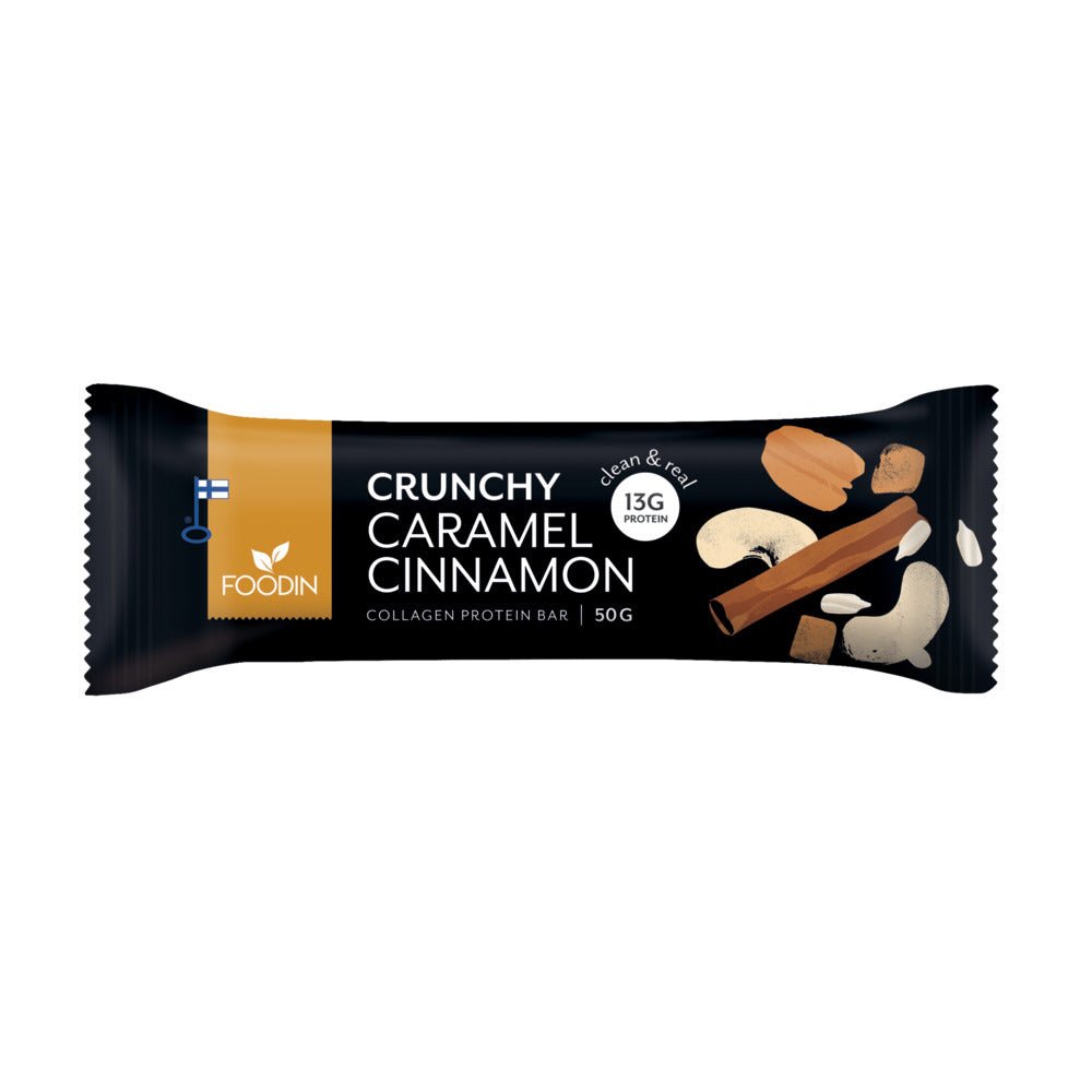 Foodin Collagen Protein Bar Caramel Cinnamon - Greenlands Health Store