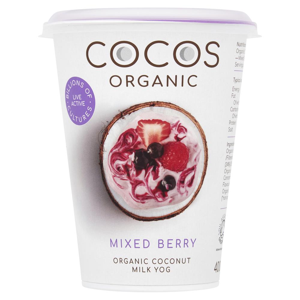 Organic Mixed Berry Coconut Milk Yoghurt Alternative 400g - Greenlands Health Store