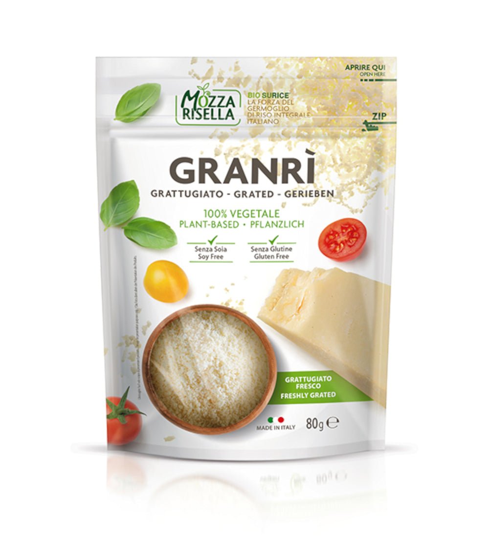 GranRi Plant Based Grated Parmesan Style 80g - Greenlands Health Store