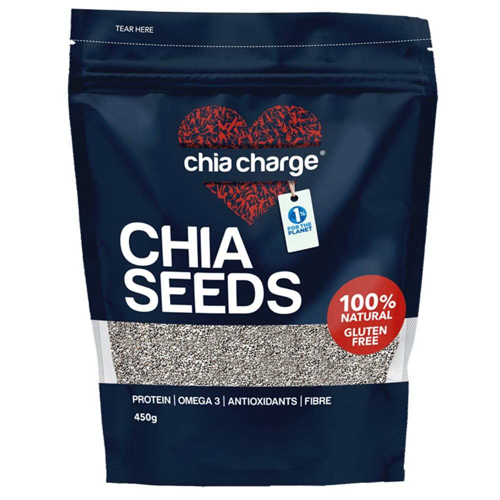 Chia Seeds natural & rich in Vegan Omega 3 Protein & Fibre.450g. - Greenlands Health Store