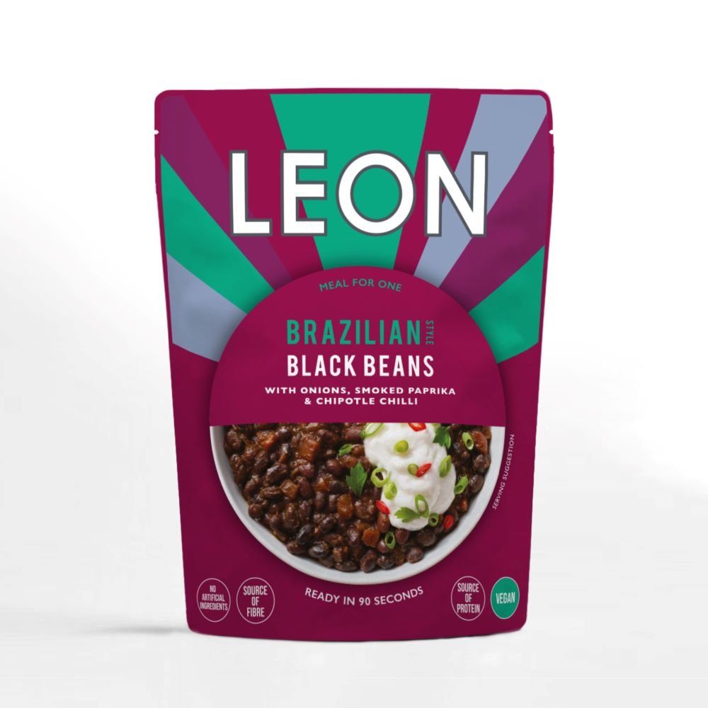 LEON Brazilian Style Black Beans 250g - Greenlands Health Store